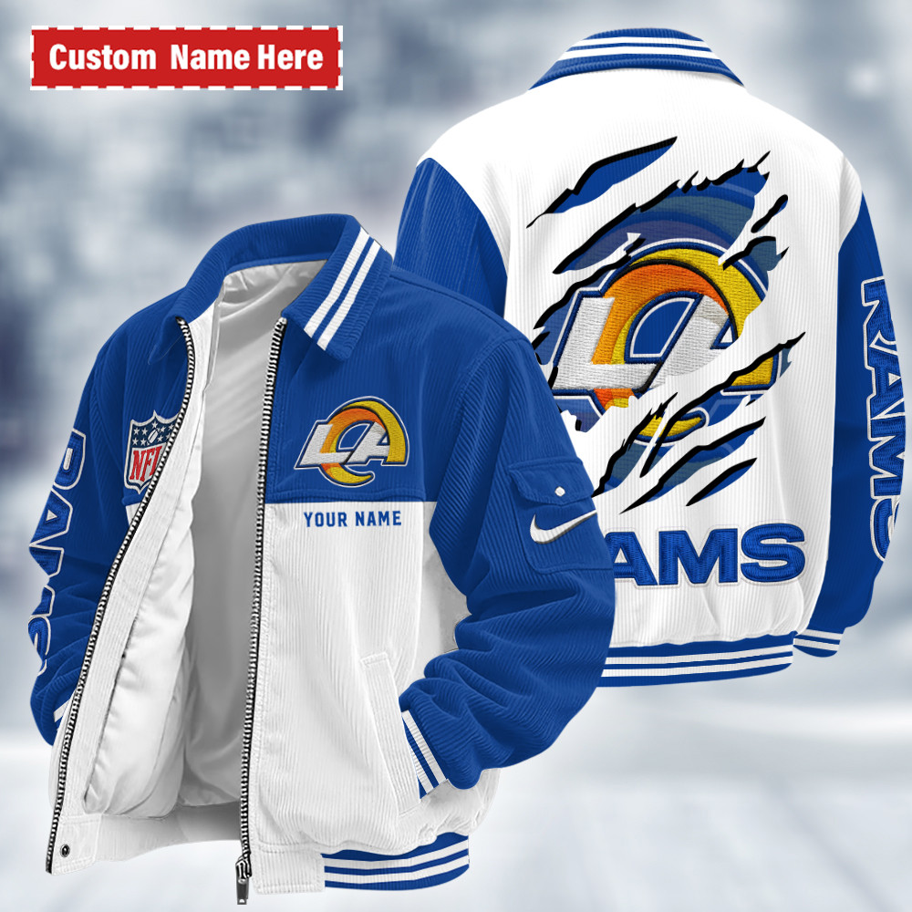 Los Angeles Rams Touchdown Classic Varsity Jacket PQ9NWL