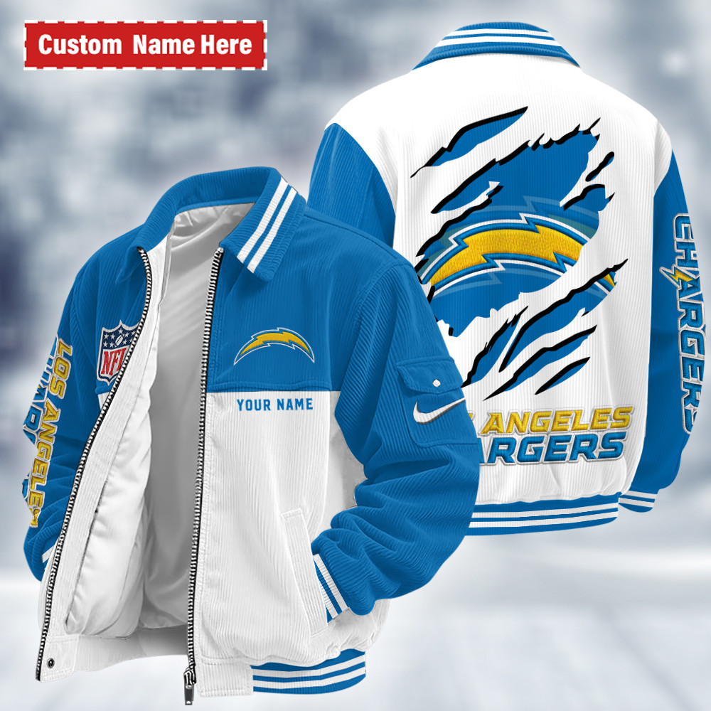 Los Angeles Chargers Touchdown Classic Varsity Jacket PAFLVX