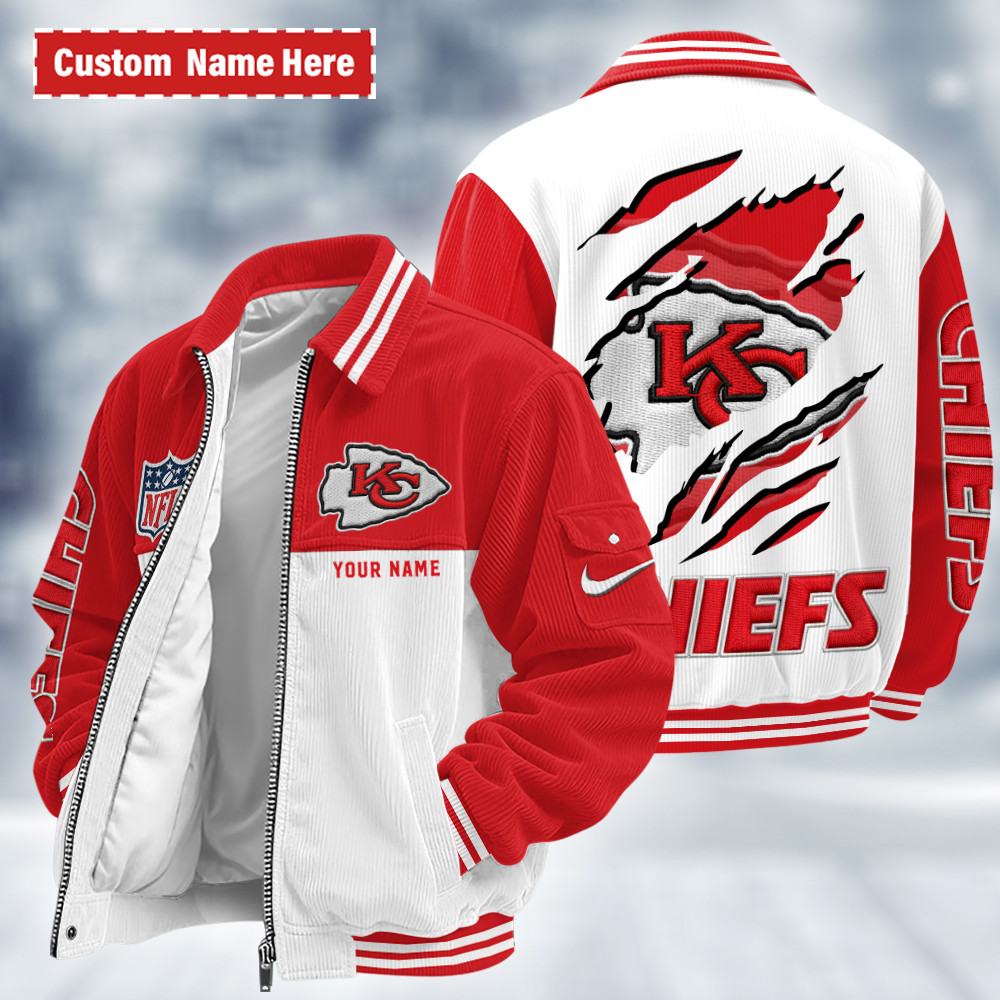 Kansas City Chiefs Touchdown Classic Varsity Jacket PAXGUW