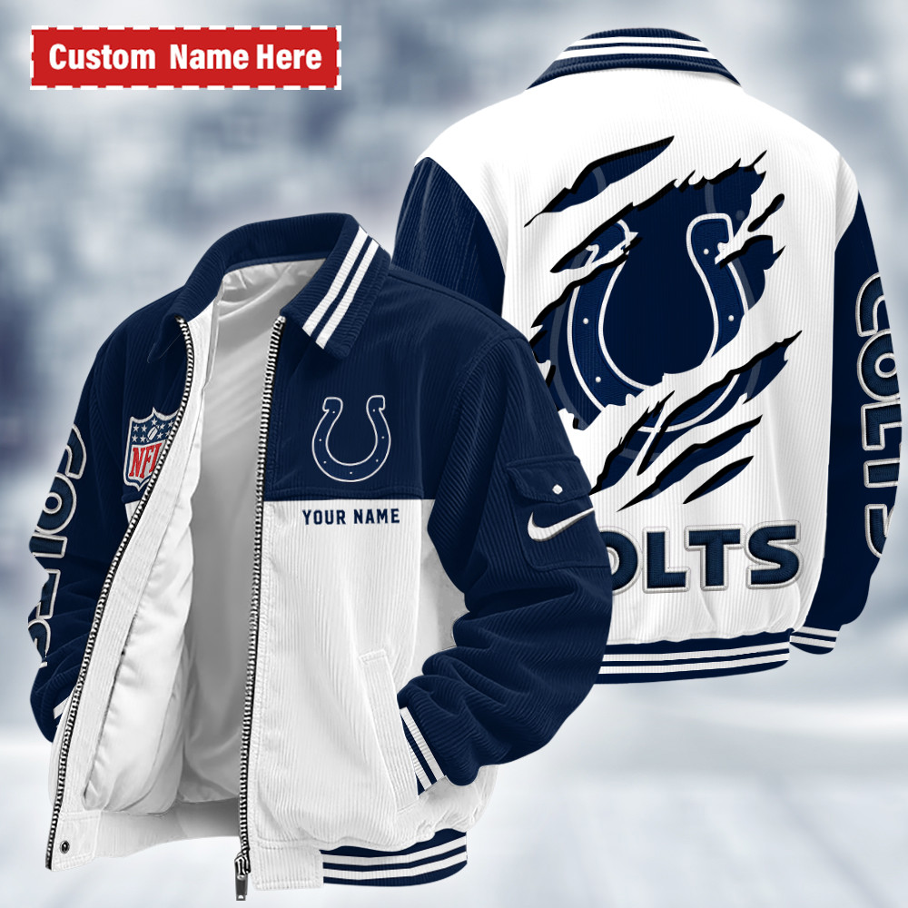 Indianapolis Colts Touchdown Classic Varsity Jacket PMJXTD