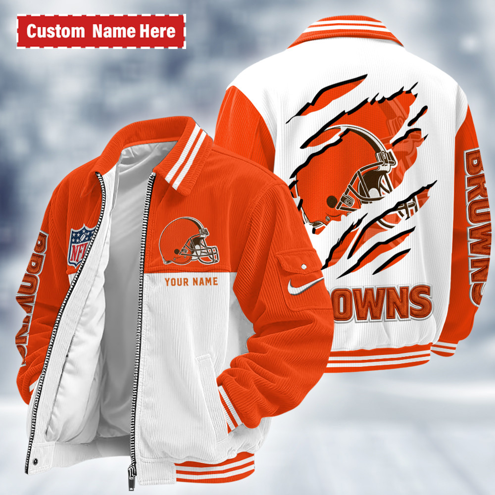 Cleveland Browns Touchdown Classic Varsity Jacket PPLGCK