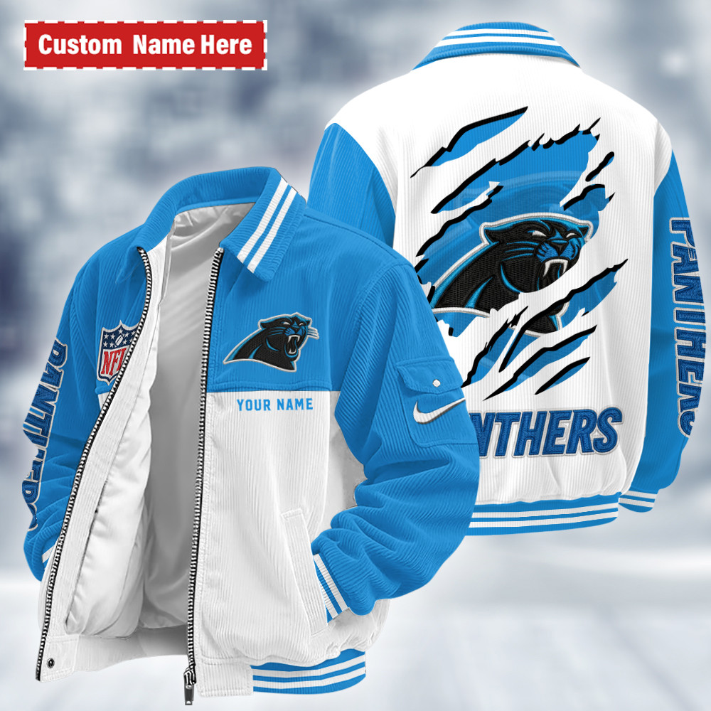 Carolina Panthers Touchdown Classic Varsity Jacket P9KW5H