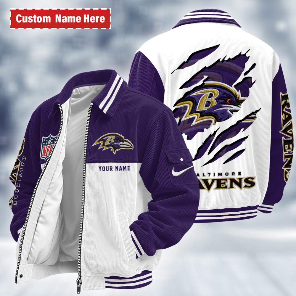 Baltimore Ravens Touchdown Classic Varsity Jacket PPB97M