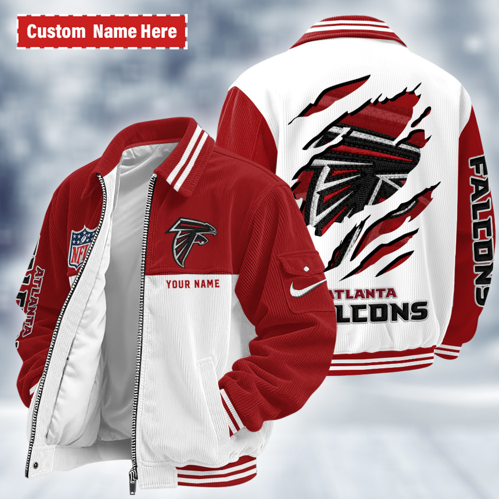 Atlanta Falcons Touchdown Classic Varsity Jacket PT8VRF