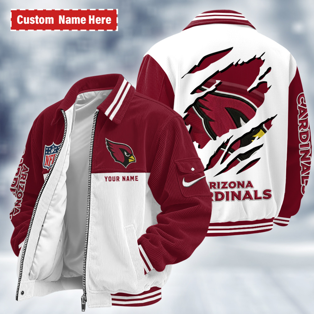 Arizona Cardinals Touchdown Classic Varsity Jacket PPU2EJ