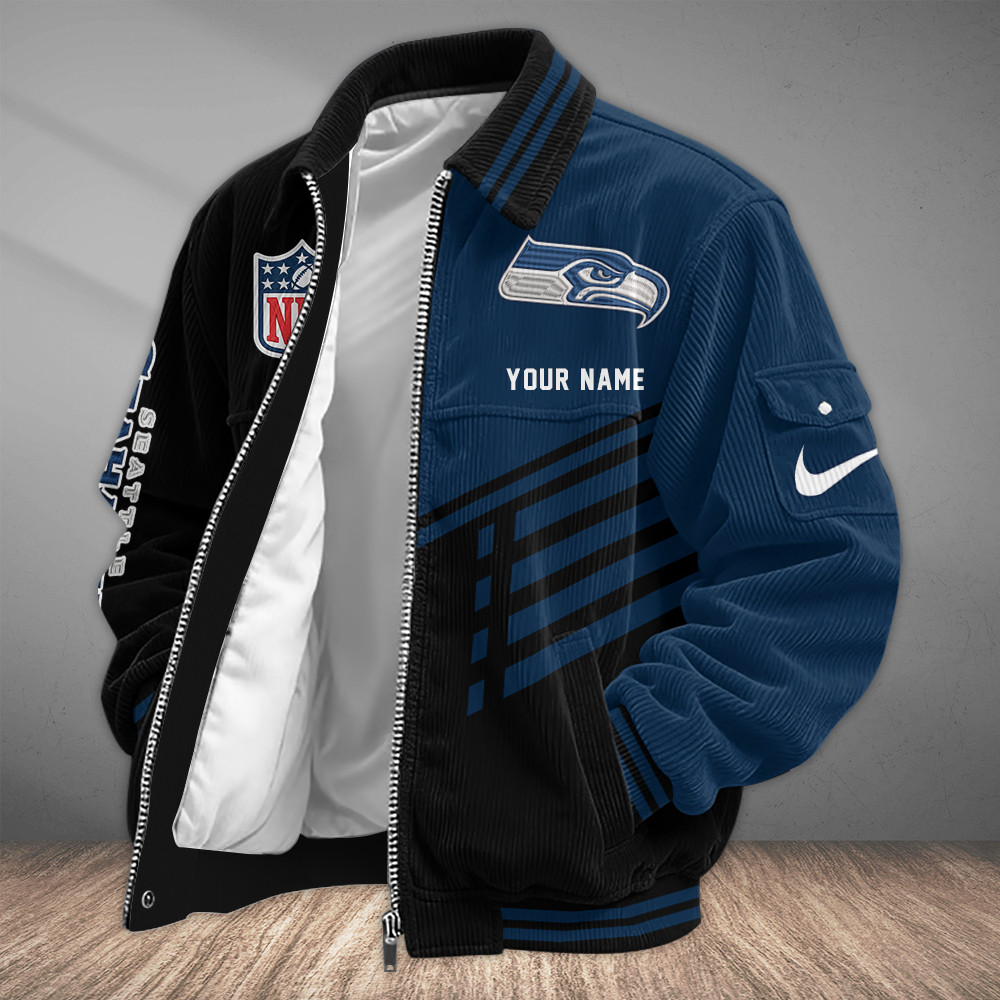 Seattle Seahawks Touchdown Classic Varsity Jacket P4W2QV