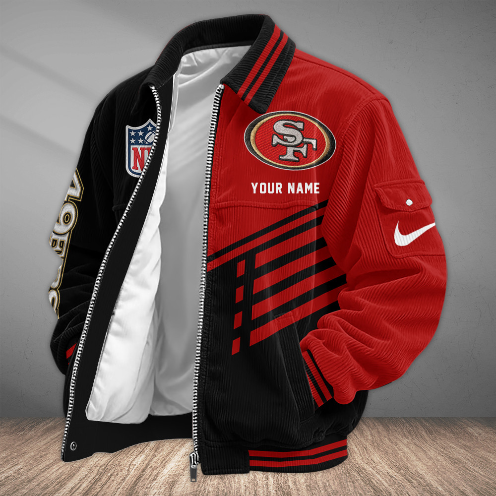 San Francisco 49ers Touchdown Classic Varsity Jacket PWT6GC