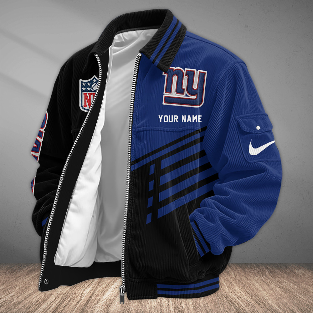 New York Giants Touchdown Classic Varsity Jacket PLSL9Z