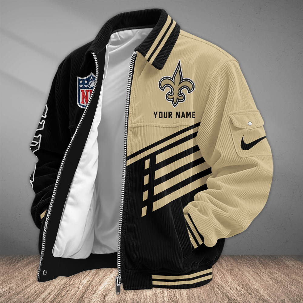 New Orleans Saints Touchdown Classic Varsity Jacket PLPPFC