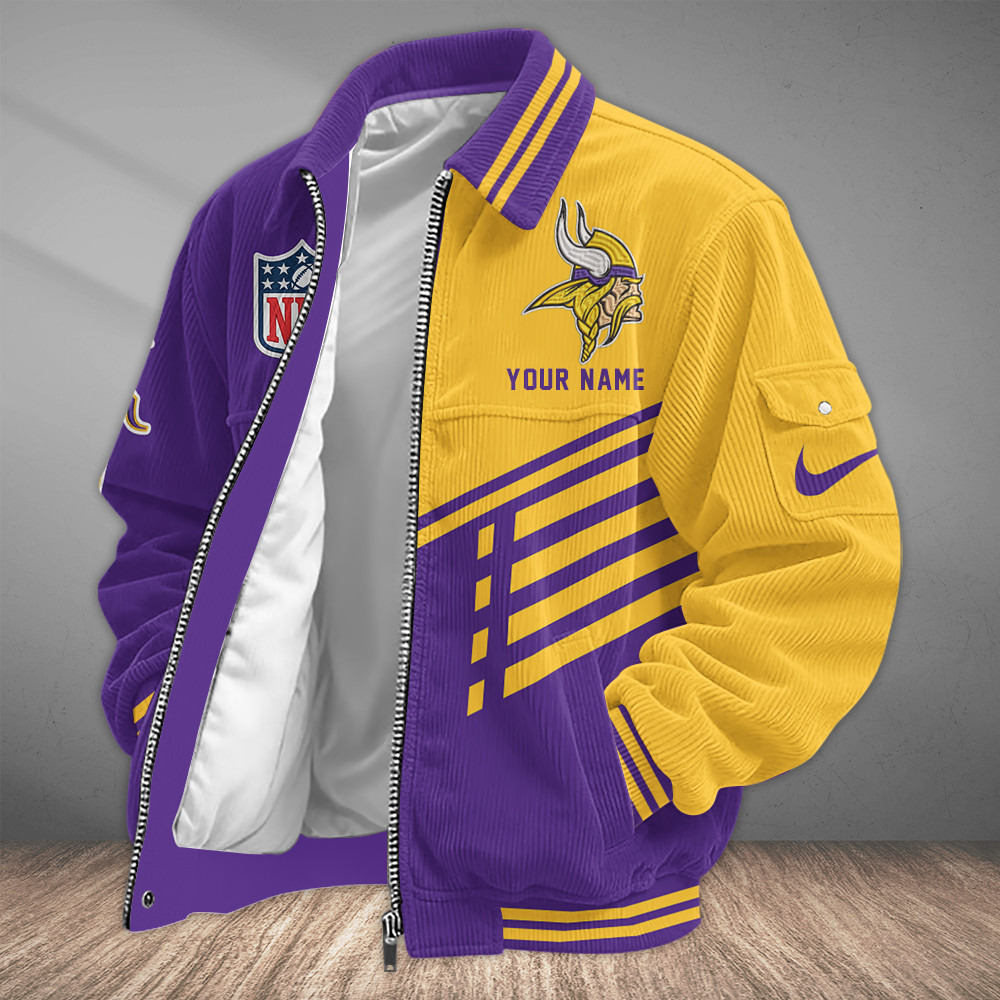 Minnesota Vikings Touchdown Classic Varsity Jacket PDDU5F
