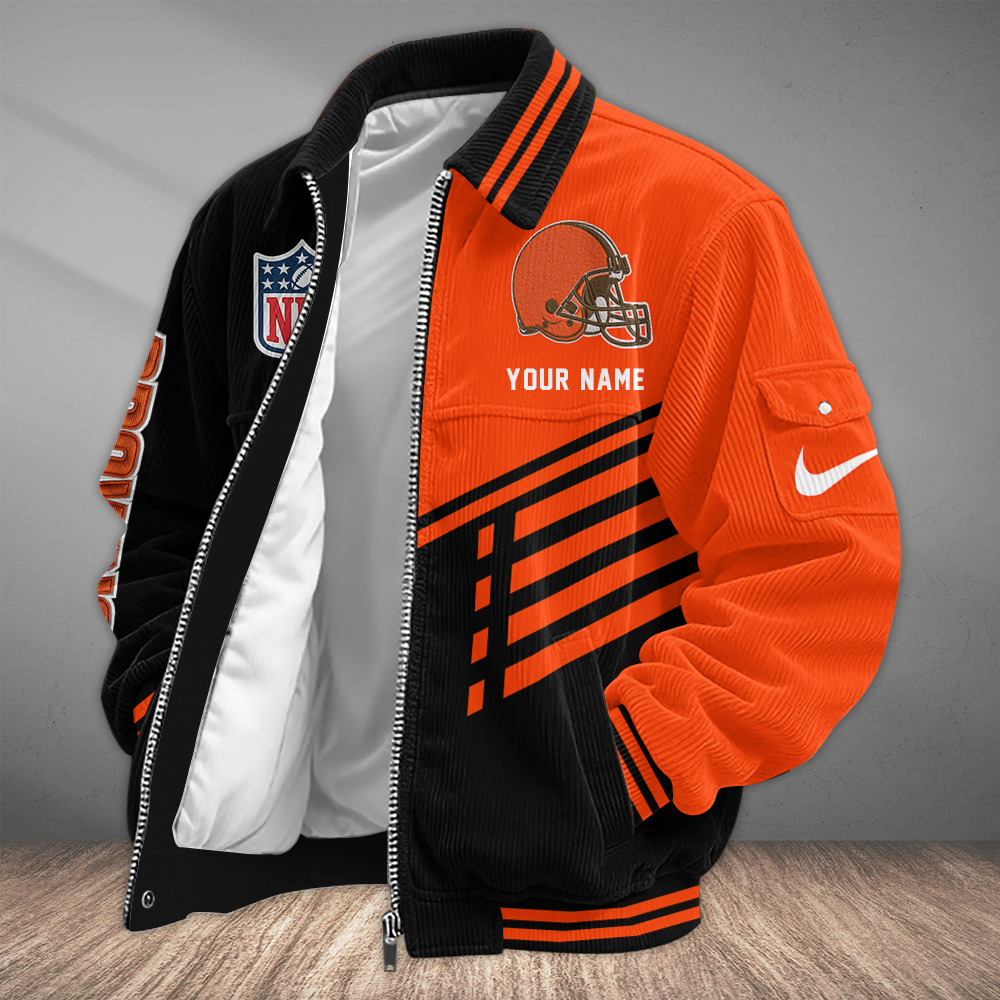 Cleveland Browns Touchdown Classic Varsity Jacket P7GPGY