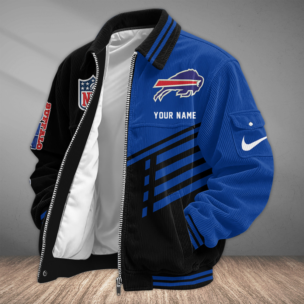 Buffalo Bills Touchdown Classic Varsity Jacket PNKB7B