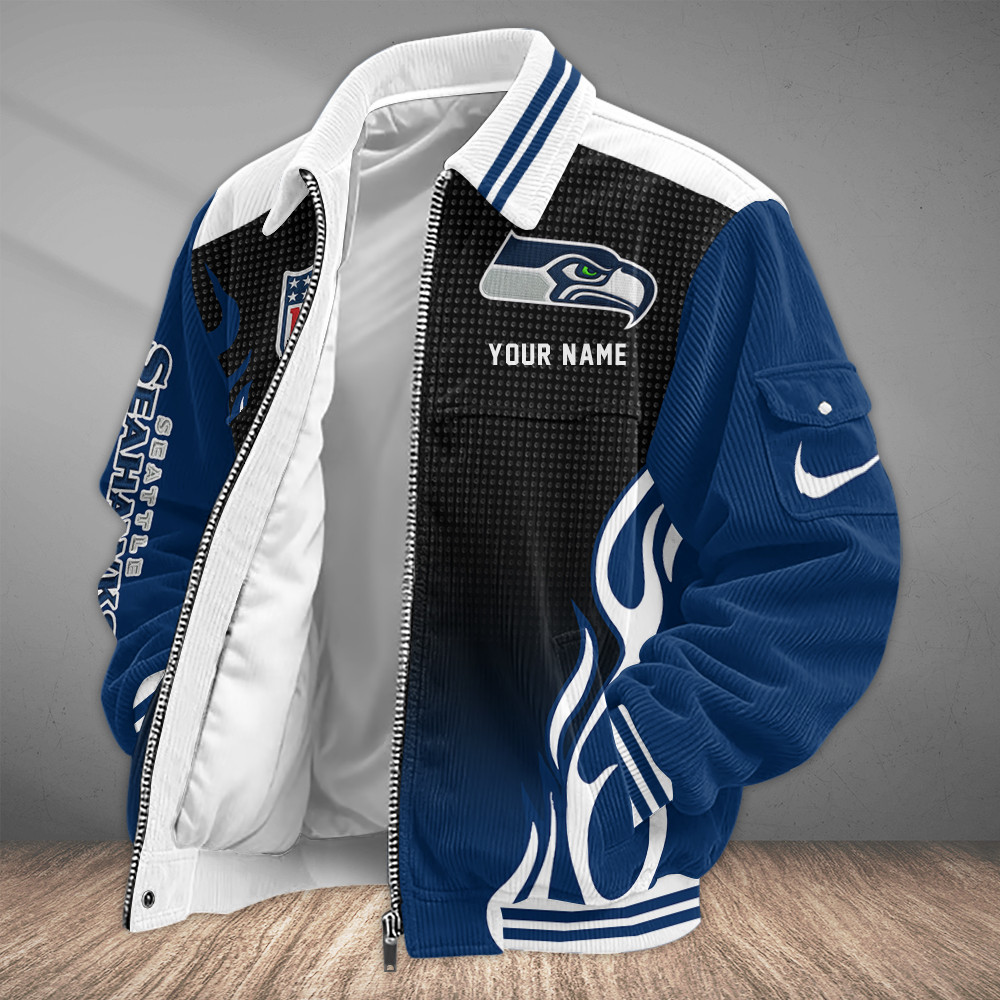 Seattle Seahawks Touchdown Classic Varsity Jacket PTTRX5