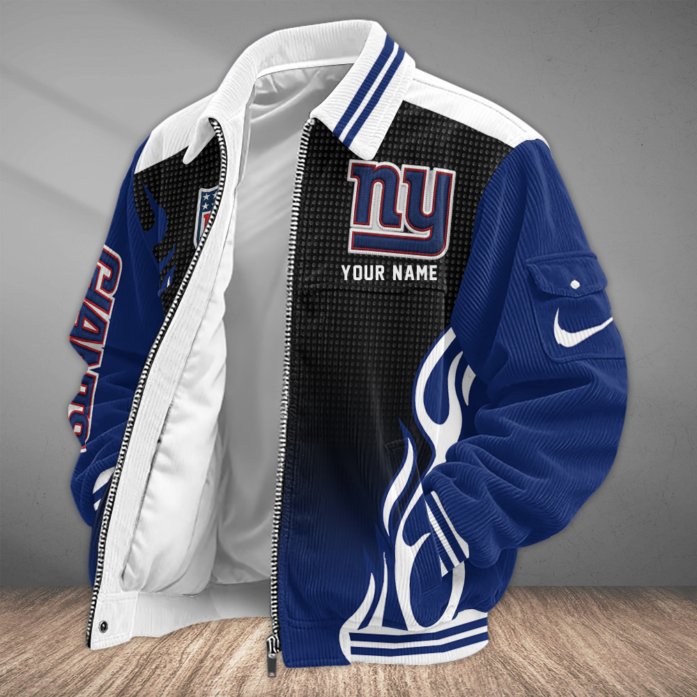 New York Giants Touchdown Classic Varsity Jacket P7F48X