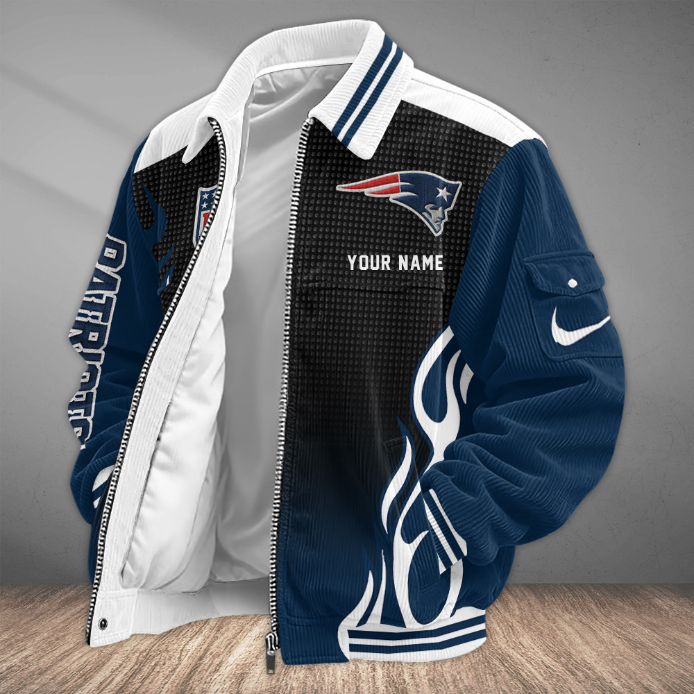 New England Patriots Touchdown Classic Varsity Jacket PYBB8V