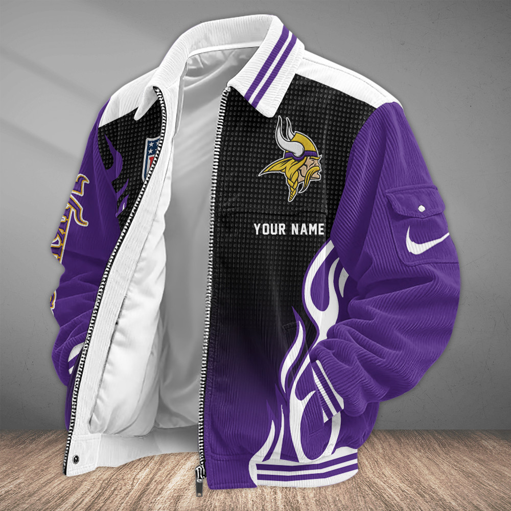 Minnesota Vikings Touchdown Classic Varsity Jacket PJEASY