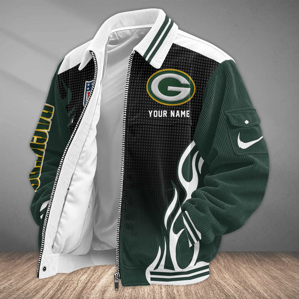 Green Bay Packers Touchdown Classic Varsity Jacket PX42JX