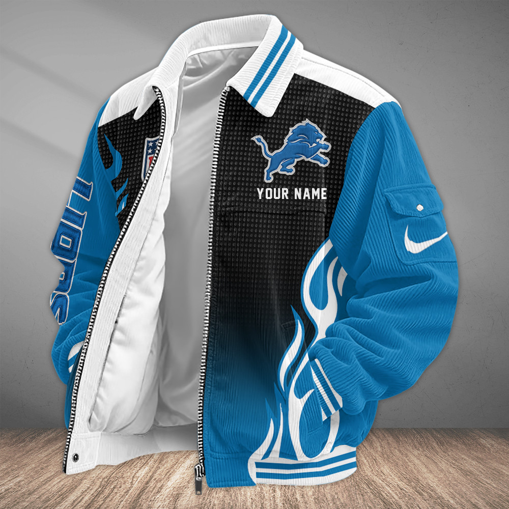 Detroit Lions Touchdown Classic Varsity Jacket P8VTS2