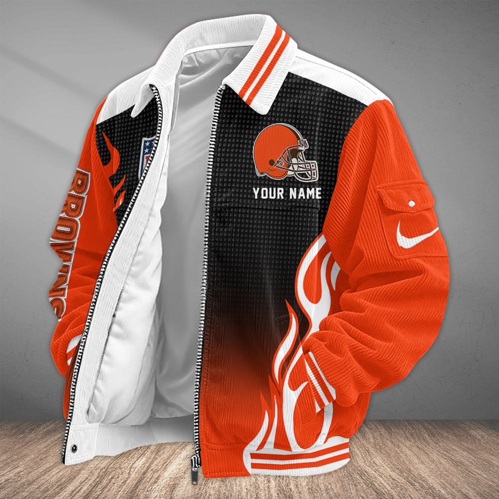 Cleveland Browns Touchdown Classic Varsity Jacket PVUTLX