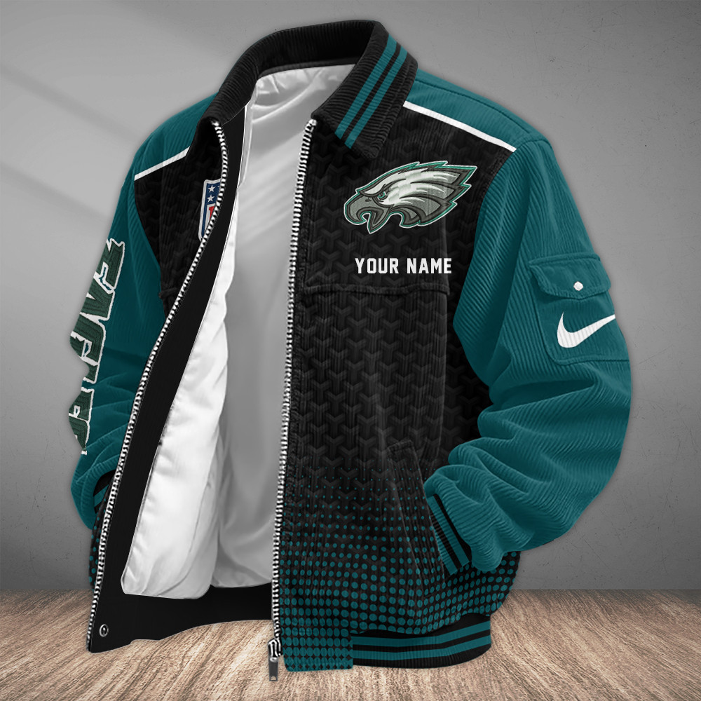 Philadelphia Eagles Touchdown Classic Varsity Jacket PP4CYU