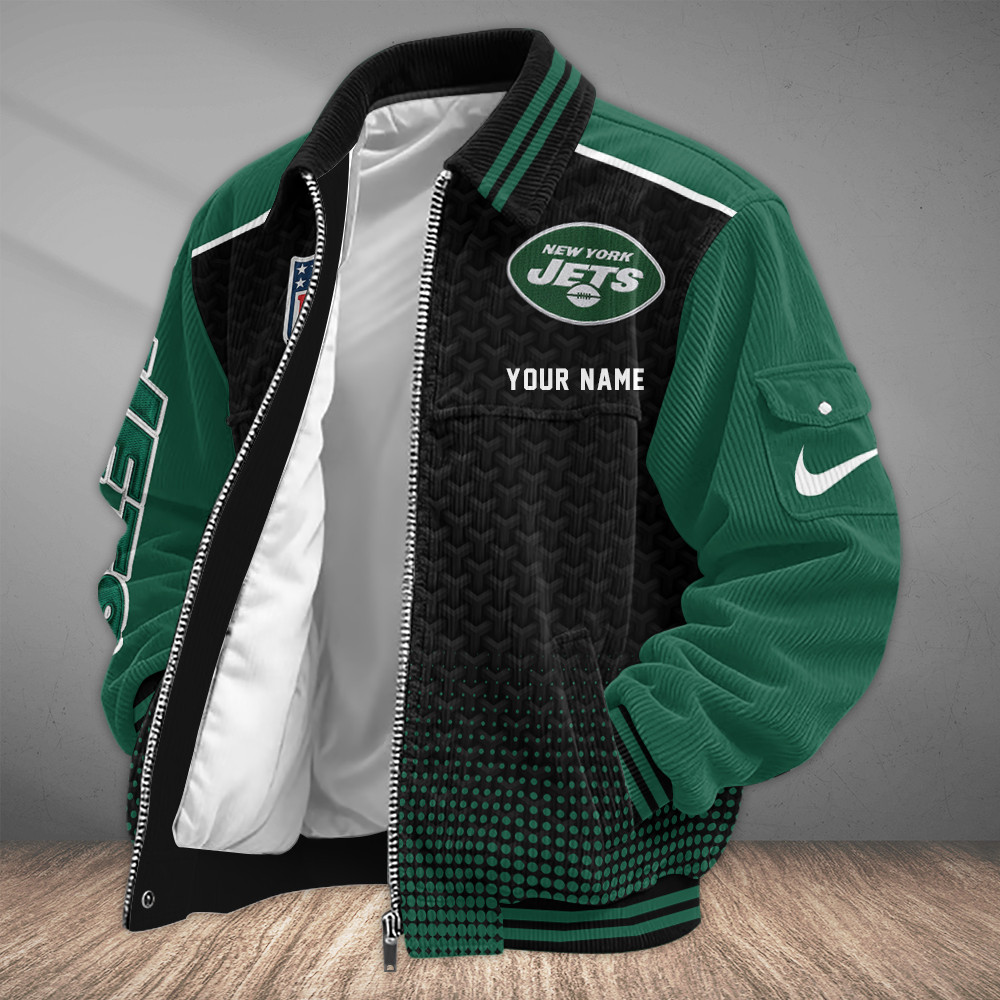 New York Jets Touchdown Classic Varsity Jacket PNUGY7