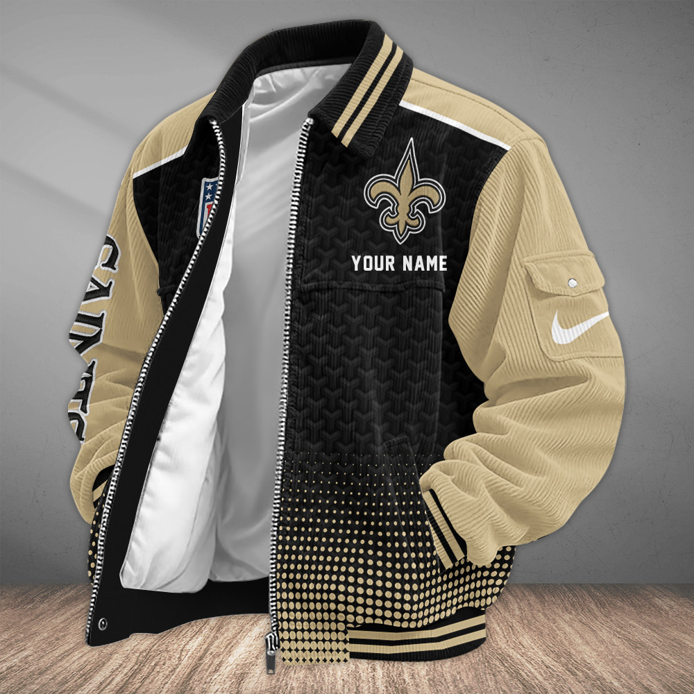 New Orleans Saints Touchdown Classic Varsity Jacket PBGVGH