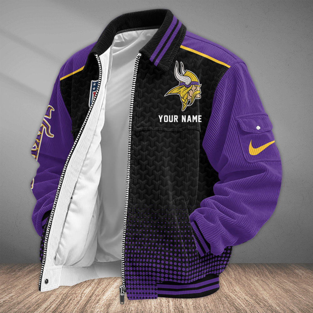 Minnesota Vikings Touchdown Classic Varsity Jacket PXMHHL
