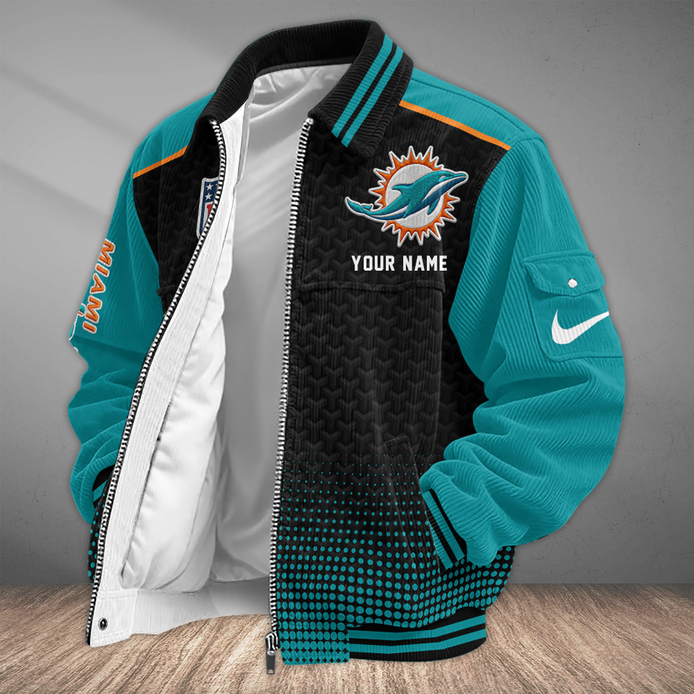 Miami Dolphins Touchdown Classic Varsity Jacket PV9T8W