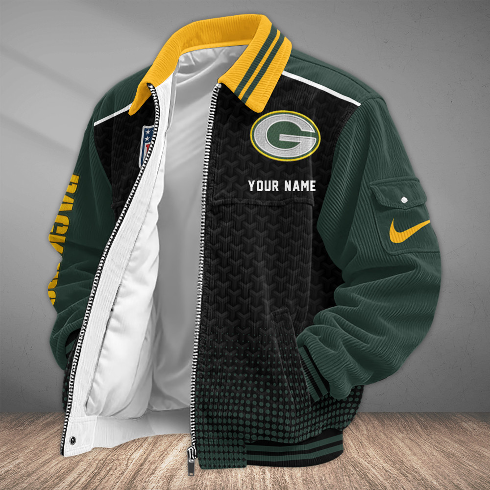 Green Bay Packers Touchdown Classic Varsity Jacket P66R9B