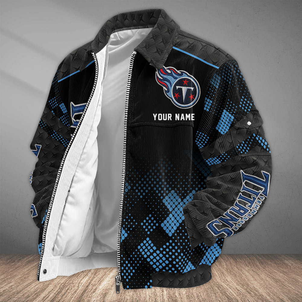 Tennessee Titans Touchdown Classic Varsity Jacket PDPPZZ