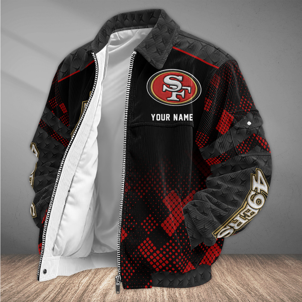 San Francisco 49ers Touchdown Classic Varsity Jacket PJW748