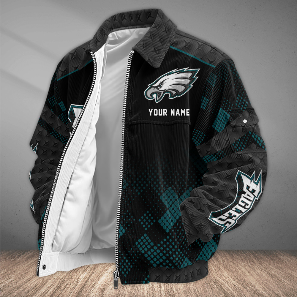 Philadelphia Eagles Touchdown Classic Varsity Jacket P7V6Y9