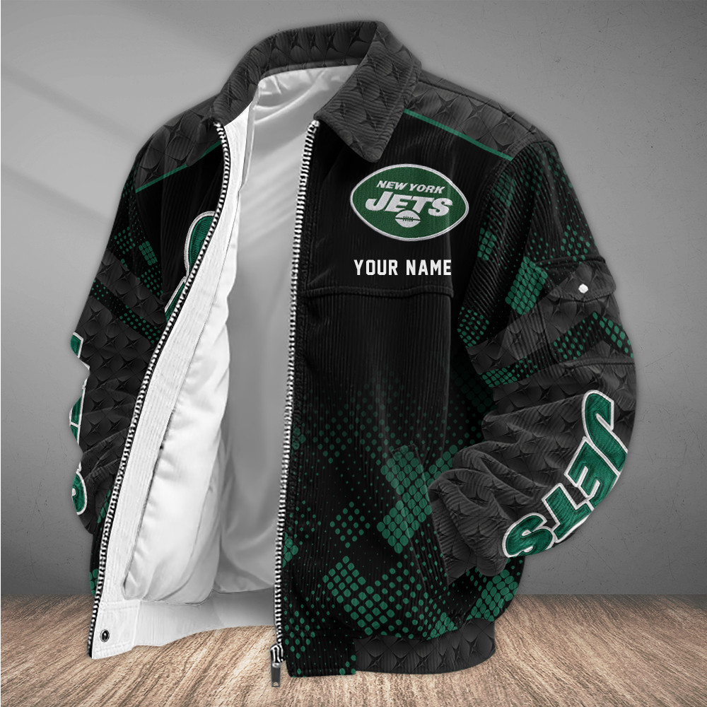New York Jets Touchdown Classic Varsity Jacket PBVERH