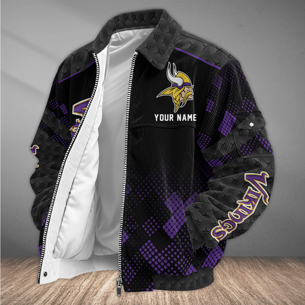 Minnesota Vikings Touchdown Classic Varsity Jacket PER6XZ