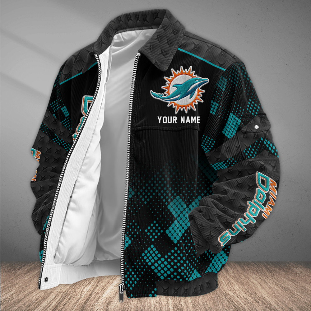 Miami Dolphins Touchdown Classic Varsity Jacket PRETP7