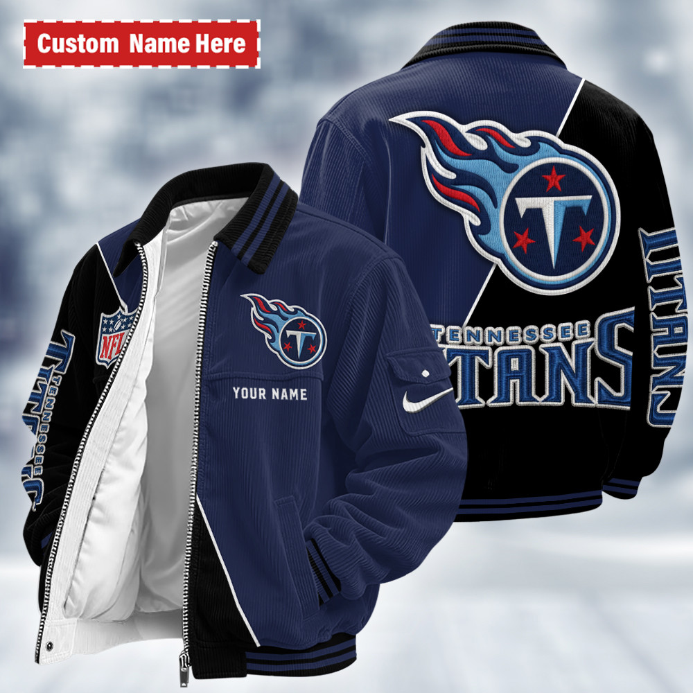 Tennessee Titans Touchdown Classic Varsity Jacket PN2RJM