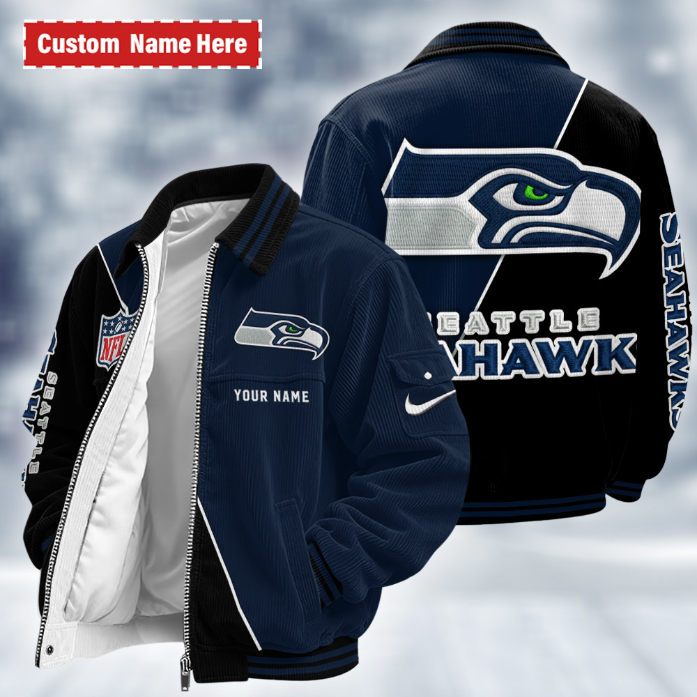 Seattle Seahawks Touchdown Classic Varsity Jacket PRDXQ4