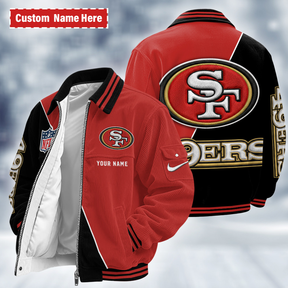 San Francisco 49ers Touchdown Classic Varsity Jacket PSZFS6