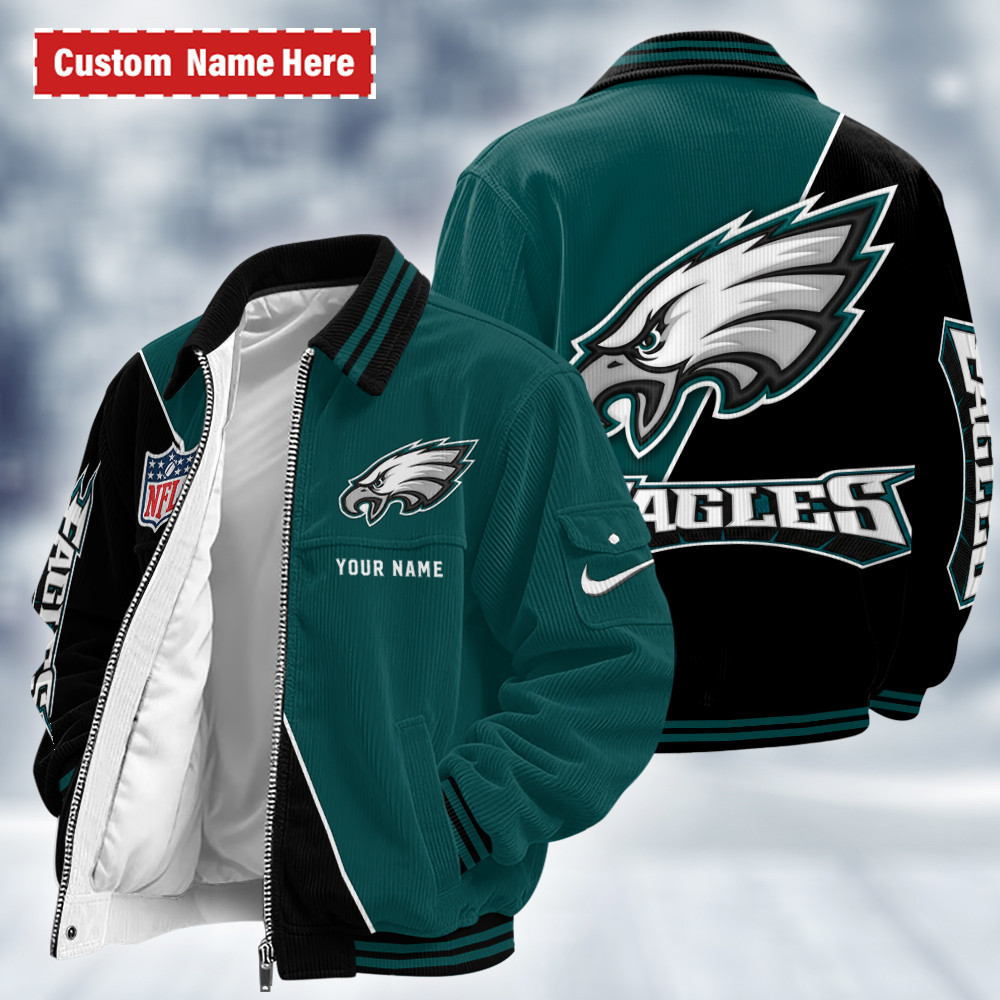 Philadelphia Eagles Touchdown Classic Varsity Jacket PK7MNP