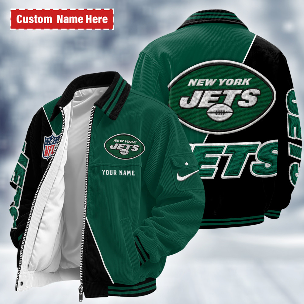New York Jets Touchdown Classic Varsity Jacket PX4WXM