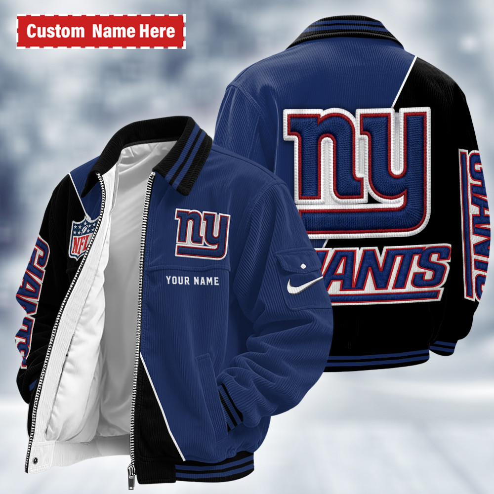New York Giants Touchdown Classic Varsity Jacket PZCG3A