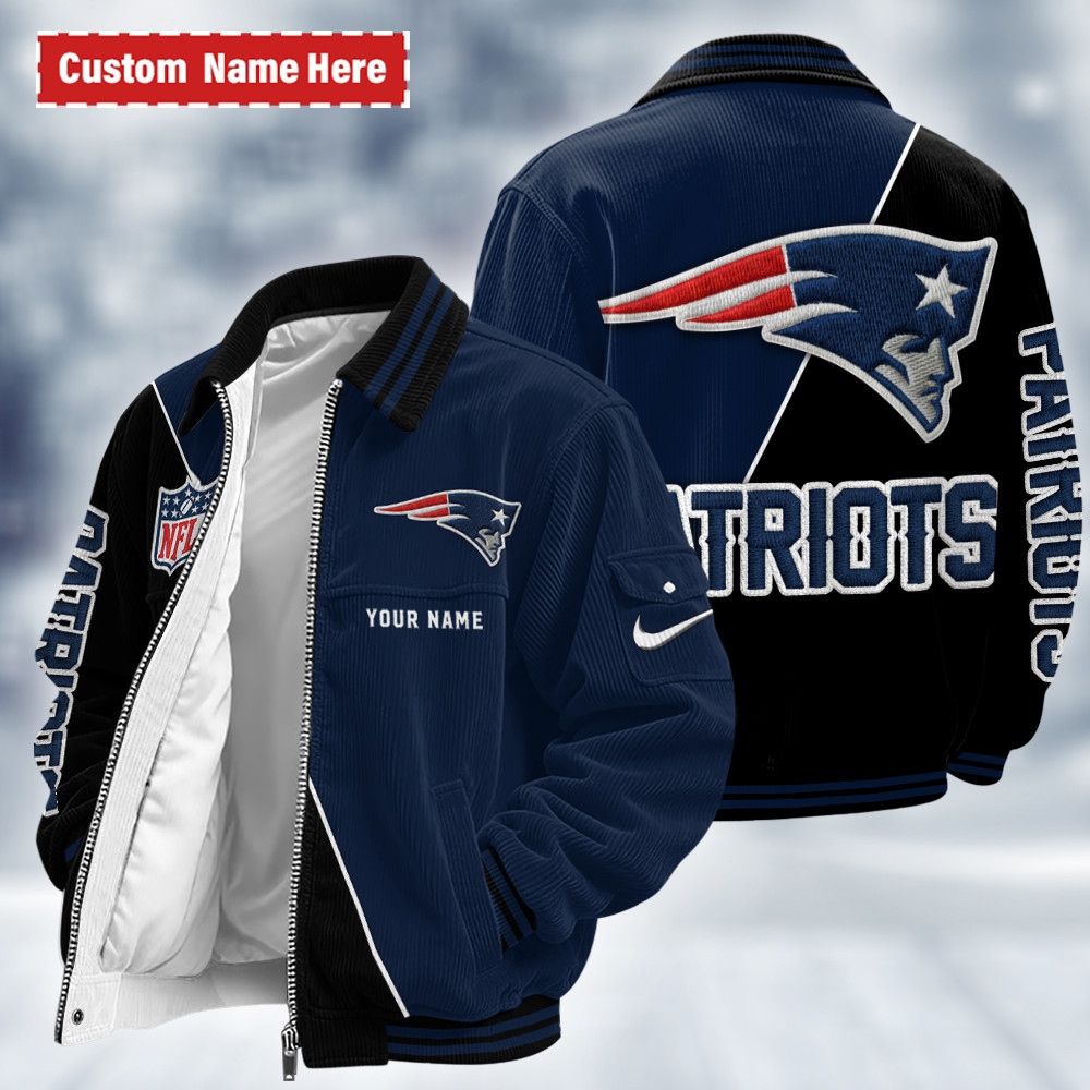 New England Patriots Touchdown Classic Varsity Jacket PWNZCW