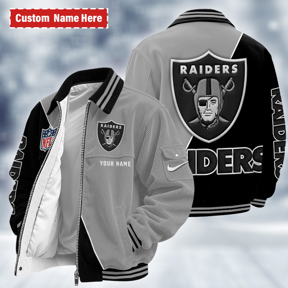 Las Vegas Raiders Touchdown Classic Varsity Jacket PVD5G5