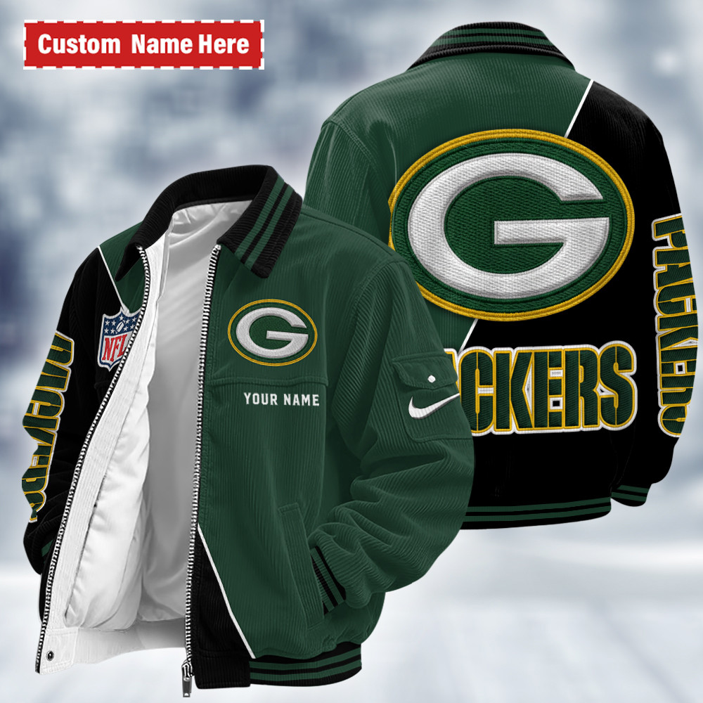 Green Bay Packers Touchdown Classic Varsity Jacket PN2JN2
