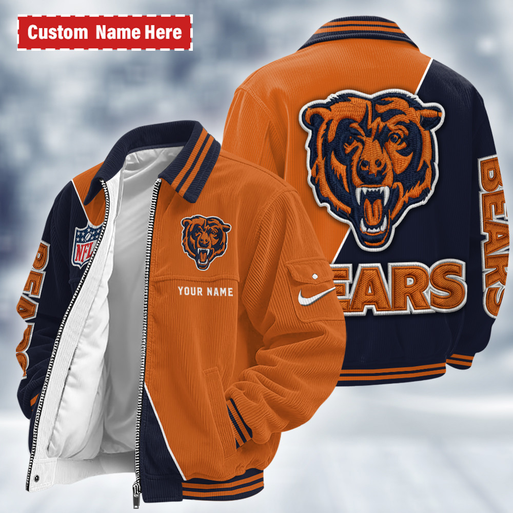 Chicago Bears Touchdown Classic Varsity Jacket PFMBQR