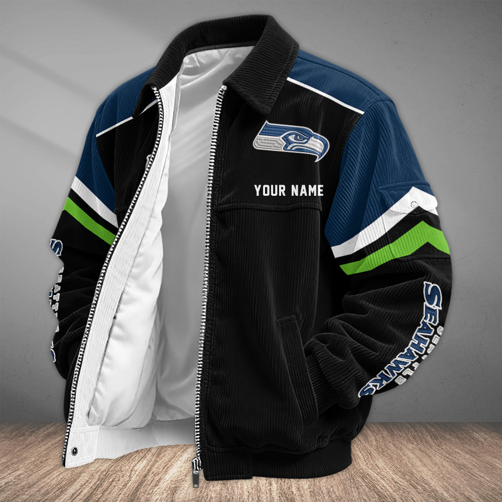 Seattle Seahawks Touchdown Classic Varsity Jacket PWDES2