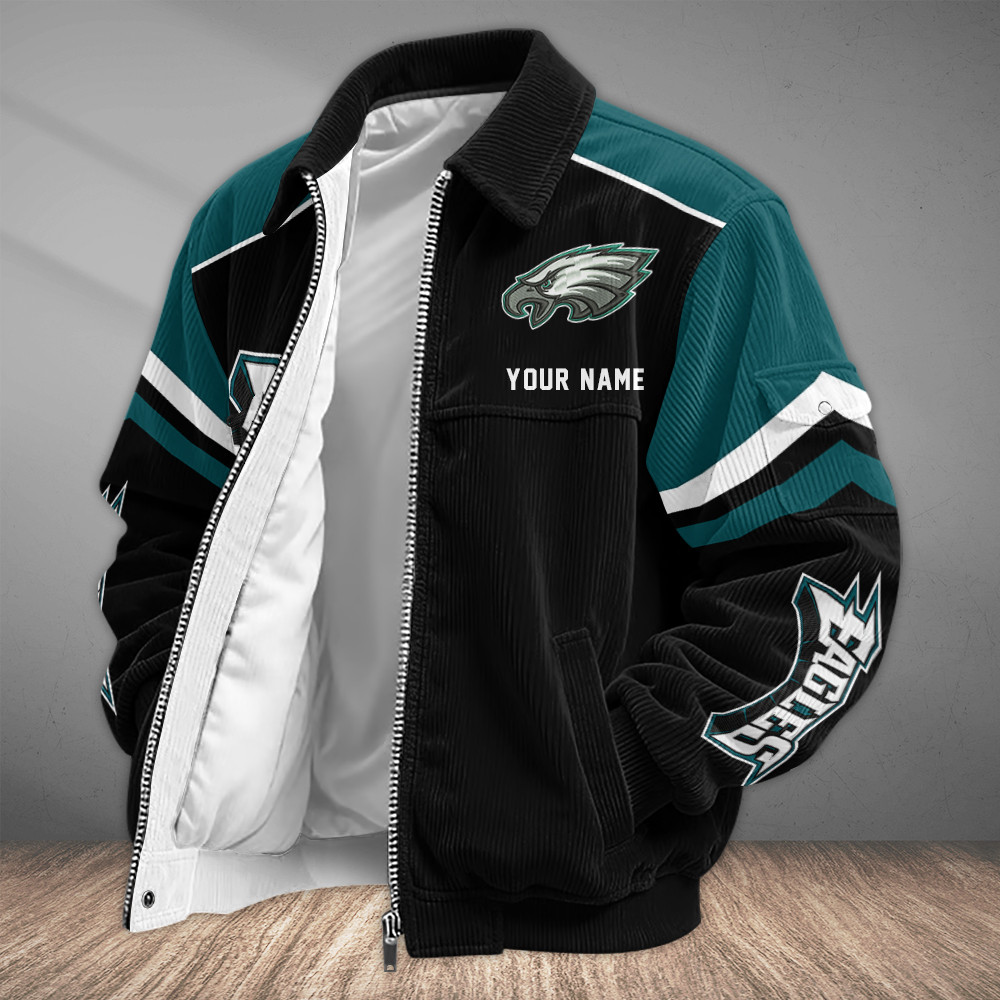 Philadelphia Eagles Touchdown Classic Varsity Jacket PY57M8