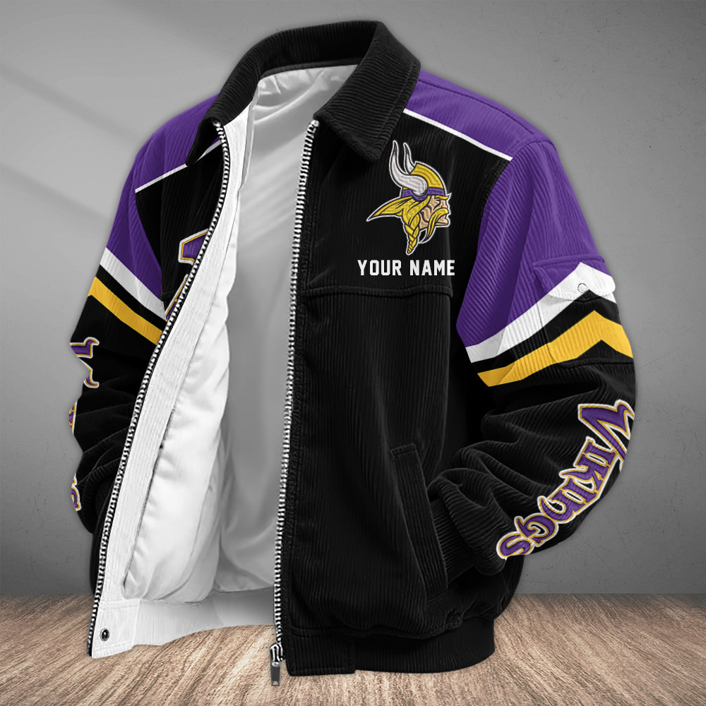 Minnesota Vikings Touchdown Classic Varsity Jacket PQKDWB
