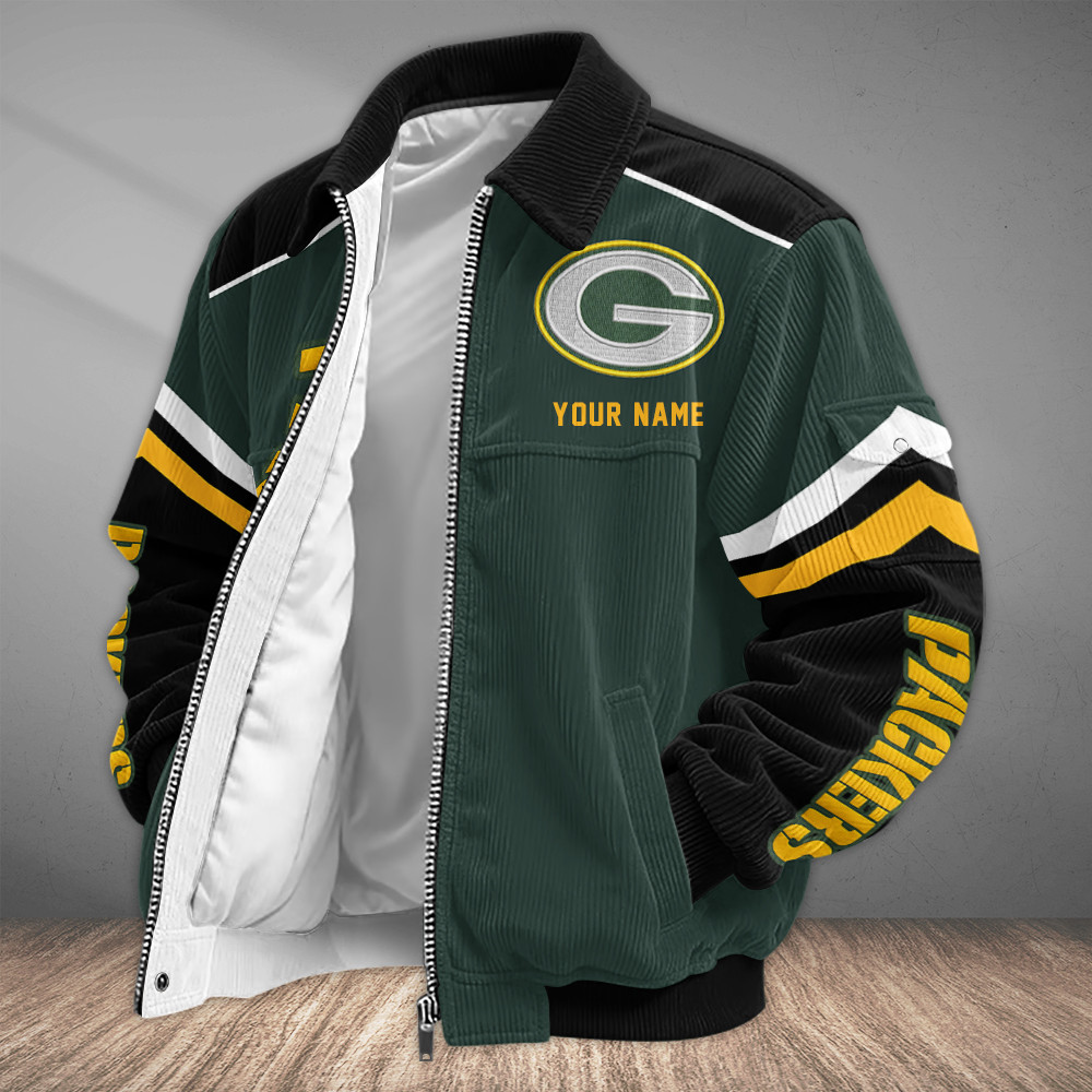 Green Bay Packers Touchdown Classic Varsity Jacket PVYTVH