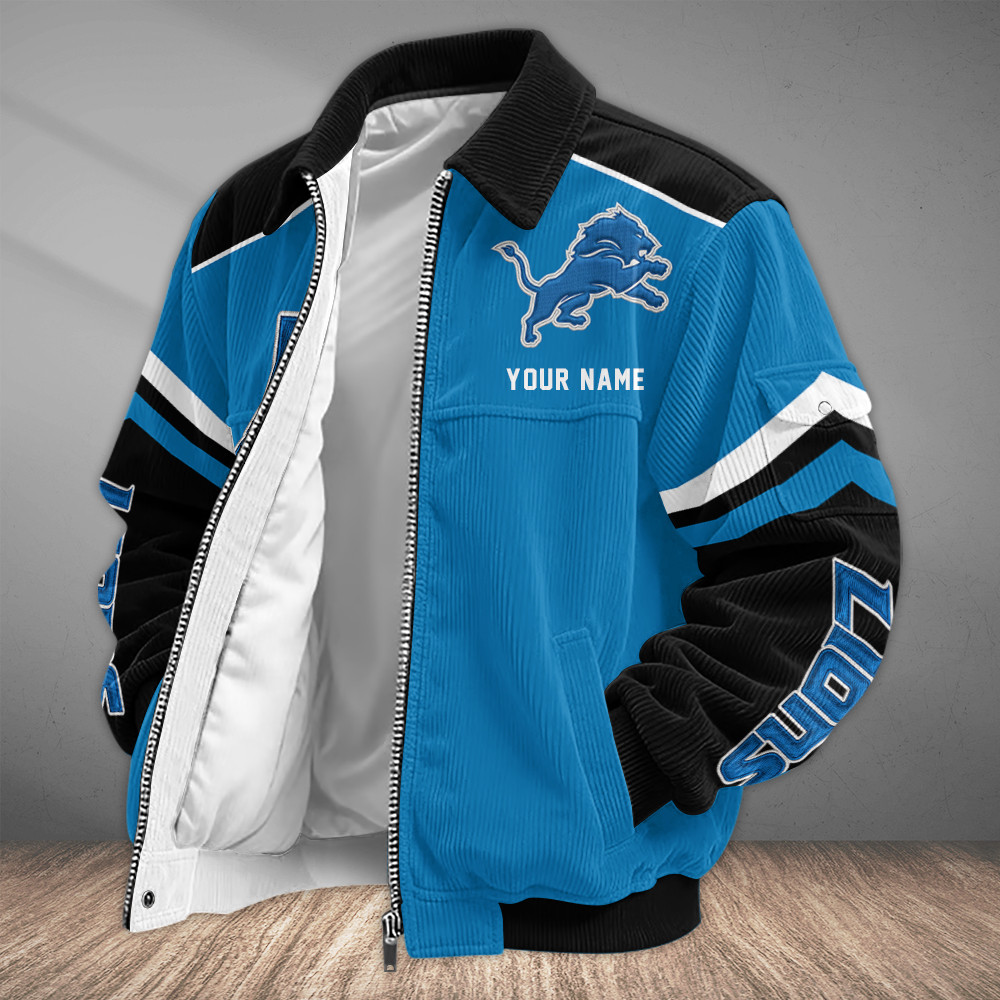 Detroit Lions Touchdown Classic Varsity Jacket PAFPFY
